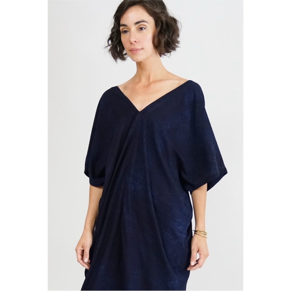 Osei-Duro 100% Silk Blue Dress